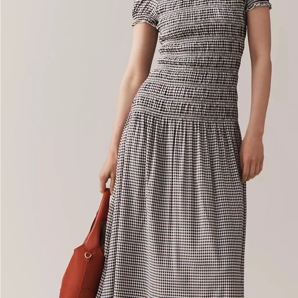 Reformation Kiria Puff-Sleeve Smocked A-Line Maxi Dress - Picture 3 of 5